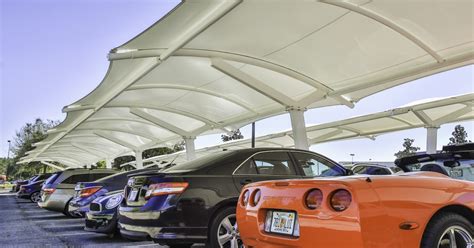 Techno specialist tensile fabric engineering. Parking Lot Shade | Car Park Shade Solutions