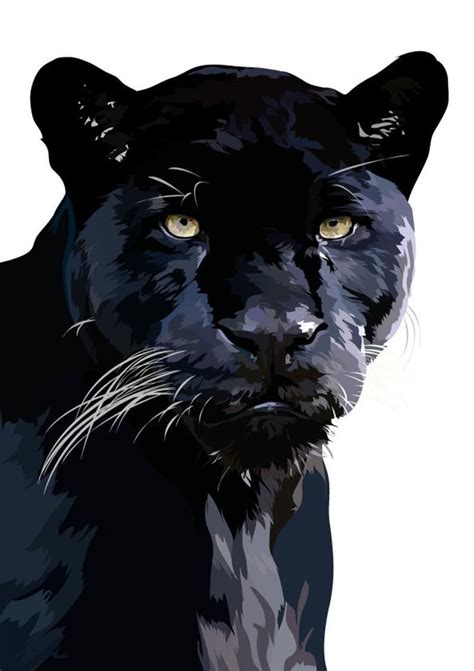 Maybe you would like to learn more about one of these? Black Panther art print animal gift Panther gift Panther | Etsy in 2021 | Black panther art ...