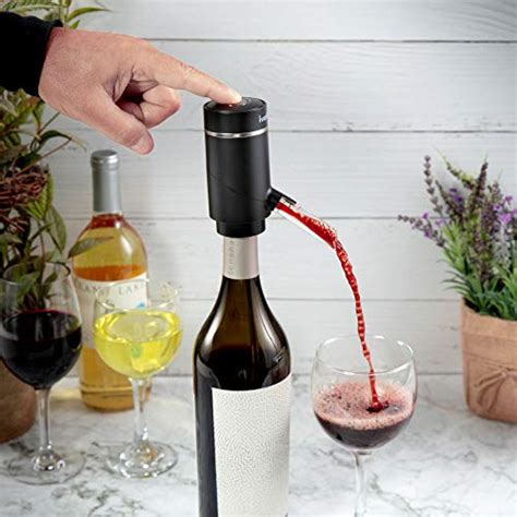 Ivation Electric Wine Aerator And Dispenser Rechargeable Automatic Wine Pourer With Touch