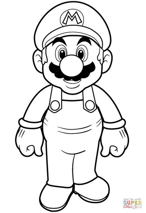 Dibujo De Super Mario Para Colorear Dibujos Para Colorear Imprimir Gratis