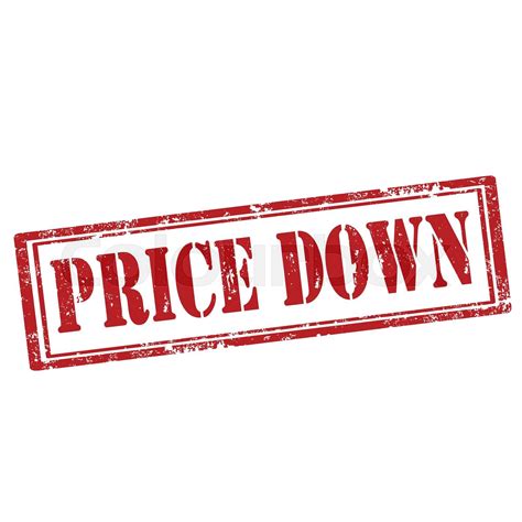 Price Down Stamp Stock Vector Colourbox