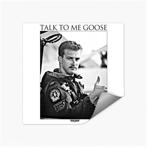 Top Gun Talk To Me Goose Sticker