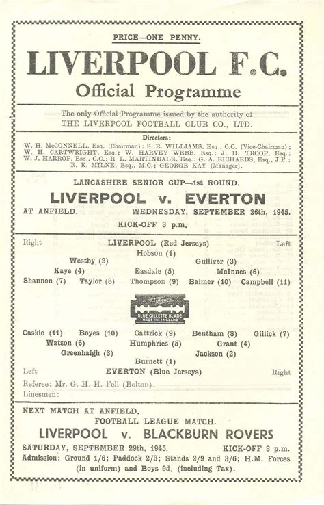 Matchdetails From Liverpool Everton Played On Wednesday 26 September