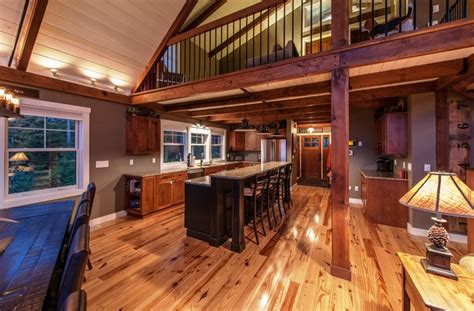 Residential floor plans american post beam homes modern solutions to traditional living. Moose Ridge Lodge Post and Beam - Rustic - Kitchen - Other ...