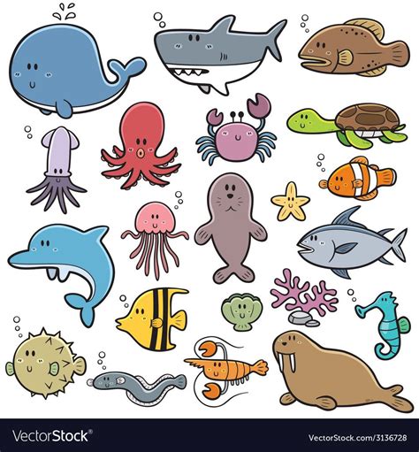 44,000+ vectors, stock photos & psd files. Vector Illustration of Sea animals Cartoon. Download a Free Preview or High Quality ...