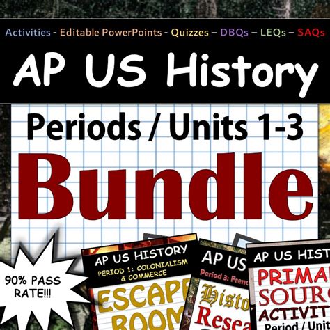 Ap United States History Periods 1 3 Complete Bundle