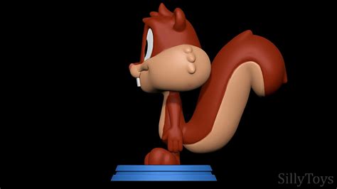 Skippy Squirrel Animaniacs 3D Print Model ZBrushCentral