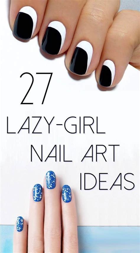 27 Lazy Girl Nail Art Ideas That Are Actually Easy Unboxxed Girls Nails Simple Nails Nail