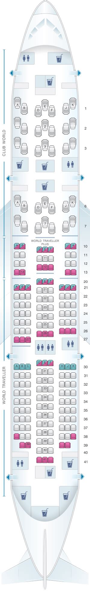 Plan De Cabine British Airways Boeing B787 8 Seatmaestrofr