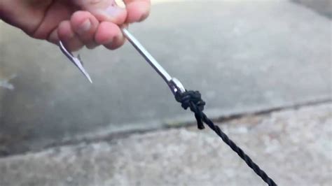 How To Tie Twine To An Alligator Hook By The Fish Net Company Youtube