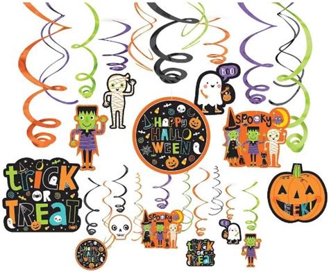 Hallo Ween Friends Mega Value Pack Foil Swirl Decoration 30ct Party
