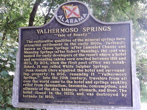 Alabama Yesterdays Valhermoso Springs