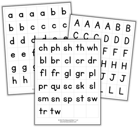 Printable Letter Tiles For Building Words The Measured Mom