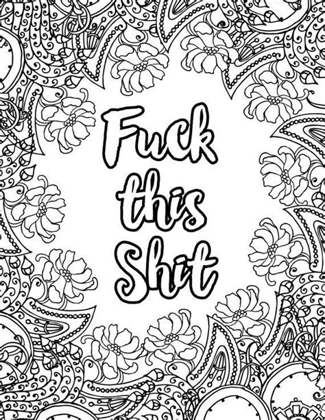 Funny adult coloring pages swear words. 23 Ideas for Coloring Pages for Adults Cuss Words - Home ...