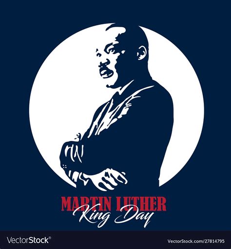 Martin Luther King Jr Royalty Free Vector Image