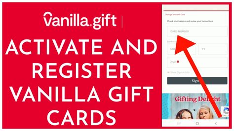 How To Activate Register Vanilla Gift Cards Online Vanilla Gift Card