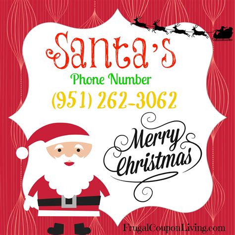 Santas Phone Number Call Santa For Free Pin It For Later