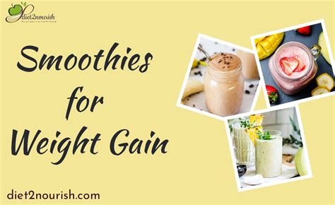 High Calorie Smoothies For Weight Gain Diet2nourish