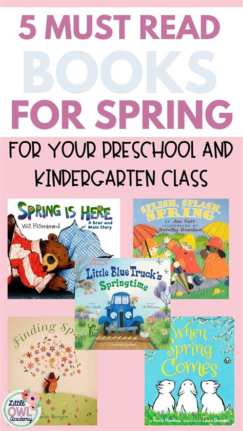 5 Must Read Books For Preschool And Kindergarten This Spring Little