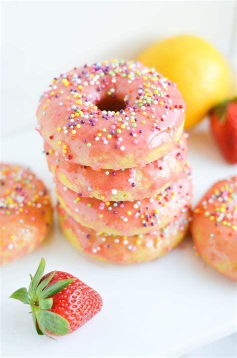 Baked Strawberry Lemon Donuts My Modern Cookery