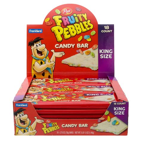 Frankford Fruity Pebbles Candy Bar 275oz 18 Units Distribution Munchiz