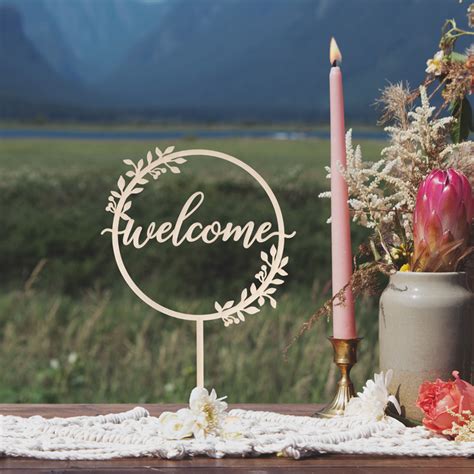 Rustic Welcome Sign Thistle And Lace Designs Inc