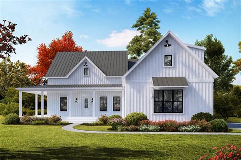 3 Bed Modern Farmhouse Plan With Open Concept Layout And A Bonus Room