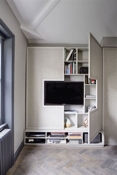 hidden  tv cabinet storage homemydesign