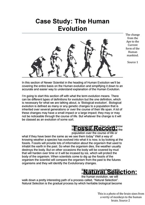 Case Study Human Evolution By Johnathan Edwards Issuu