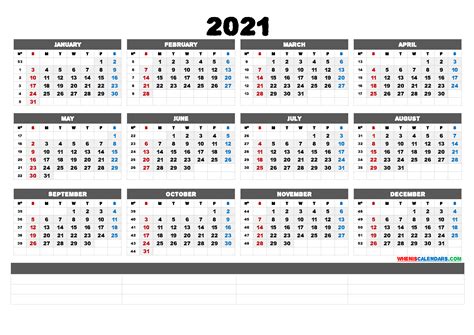 They are ideal for use as a spreadsheet calendar planner. Free Editable 2021 Calendar With Holidays - 2021 Calendar ...