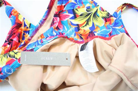 Jcrew Sunset Floral Scoopback One Piece Swimsuit 4 Red Yellow B8610 Ebay