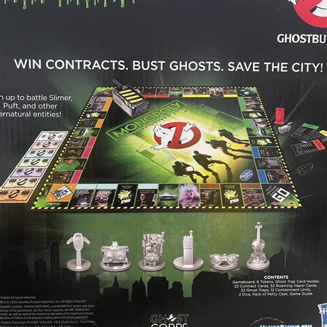 Monopoly Game Ghostbusters Edition Monopoly Board Game For Kids Ages