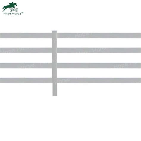 3 Rails Horse Pvc Fence Vinyl Fence With Single Door China Pvc Fence