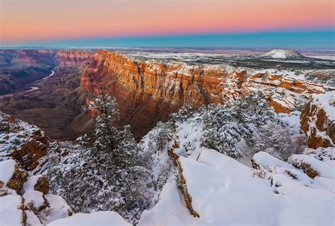 A Winter Scene At The Grand Canyon Adam Schallau