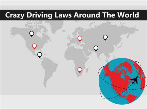 Weird Driving Laws From Around The World Infographic The Fast Lane Car