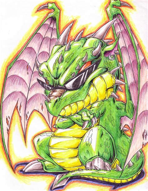 The first thing that you need to draw is the head of the dragon. cool dragon by Dokuro on DeviantArt