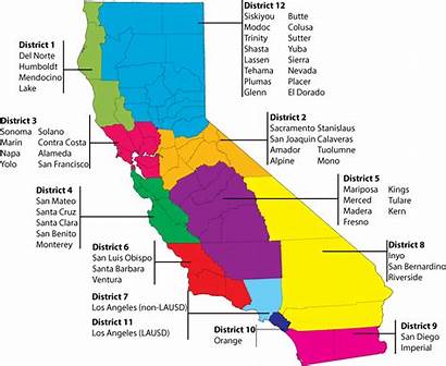 Districts District Map California Ccea