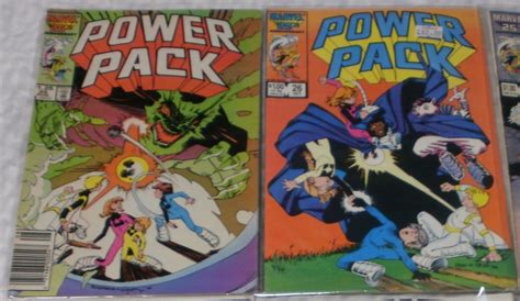 2 Marvel Comic Power Pack Vol 1 25 26 Gee Mass Master Lightspeed Energizer Ebay