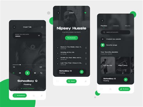 Modern Music Player App Concept