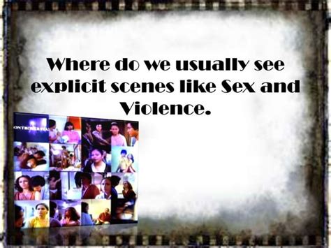 Sex And Violence In Film