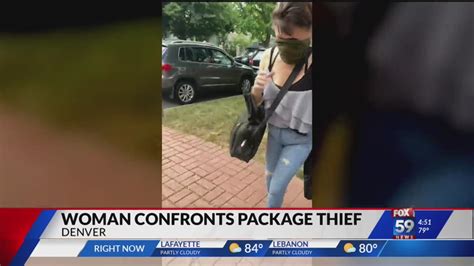 Colorado Woman Confronts Package Thief Youtube