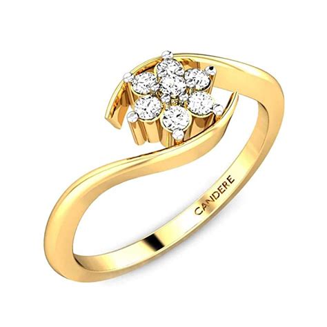 Candere By Kalyan Jewellers 18k 750 Yellow Gold Ring For Women