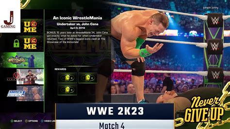 Wwe K Showcase Match Complete All Objectives Wrestlemania