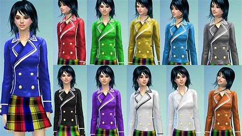 Dresses Jackets Skirt And Uniforms At Studio K Creation Sims 4 Updates
