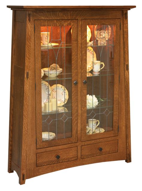 Mccoy Curio Amish Solid Wood Curio Cabinets Kvadro Furniture
