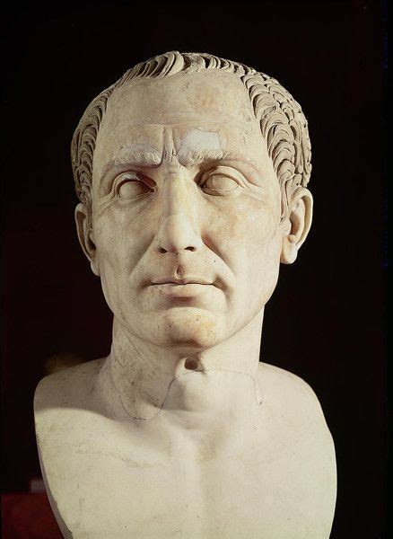 Bust Of Julius Caesar Marble Sculpture Of Julius The Pelusian In