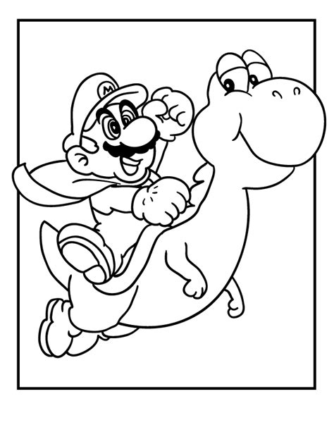 Desenho Do Super Mario Para Colorir E Imprimir