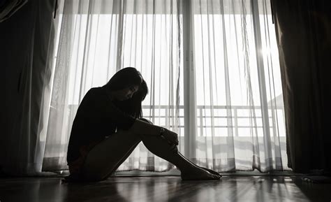 Sad Dark Depression Sadness Indoors Young Women One Person Mood