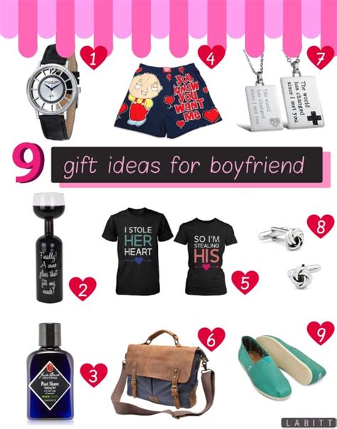 9 Great T Ideas For Your Boyfriend Metropolitan Girls
