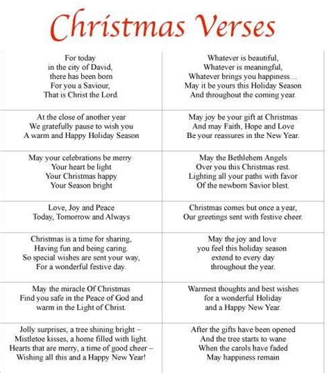Beautiful Christmas Card Verses Elitetsonline